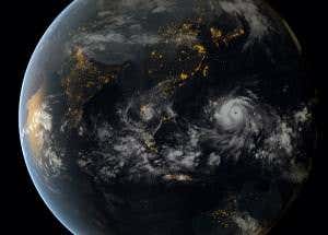 Haiyan from space: See typhoon as it hit Philippines