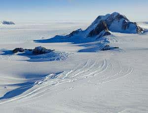 Seething volcano buried under Antarctica's ice