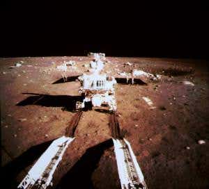 Yoo-hoo Yutu! Chinese rover snapped posing on the moon