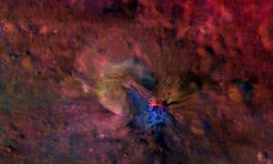 Infrared reveals stunning colours of asteroid's crust
