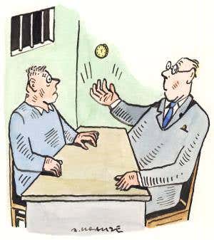 Coin-flip judgement of psychopathic prisoners' risk