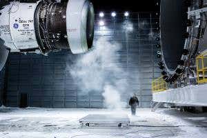 Enter a monster wind tunnel used to test jet engines