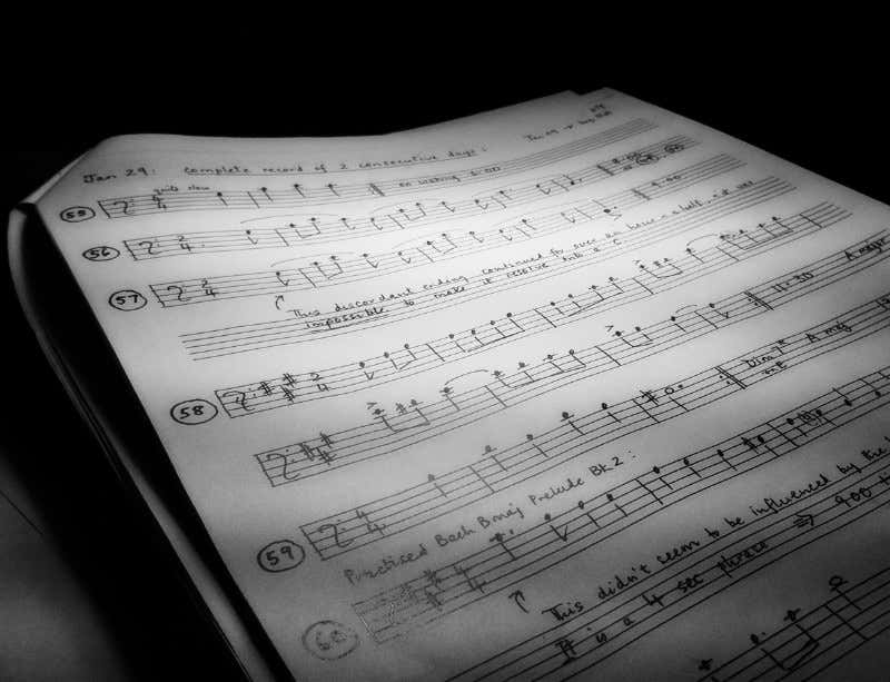 One of Sylvia's transcibed musical hallucinations