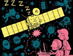 Wake up and smell the comet: Rousing the Rosetta probe