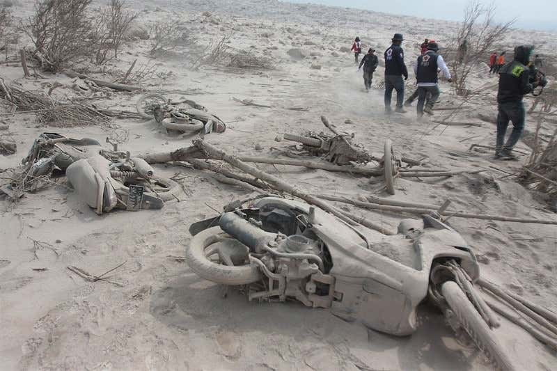 Volcano kills 16 – after they were told it was safe