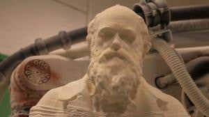 Robot sculptor finds Darwin in a block of resin