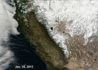 Space images reveal California's vanished snowpack