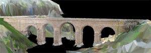 Lasers and radar build a 3D Roman bridge