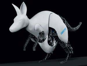 Irrepressible robot roo bounces on flexible blades