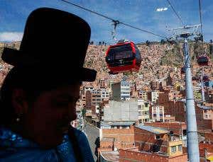 Record-breaking cable car for La Paz's crazy commutes