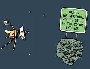 Where am I? Voyager on the solar system's frontier