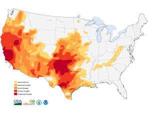 California's burning – and half the US is now in drought