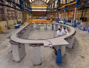 Complex fusion reactor takes shape as start date slips
