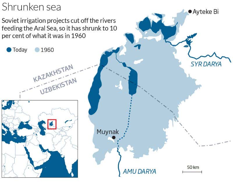 History shows that parched Aral Sea can be restored