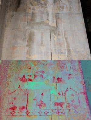 Hidden paintings of Angkor Wat appear in digital images