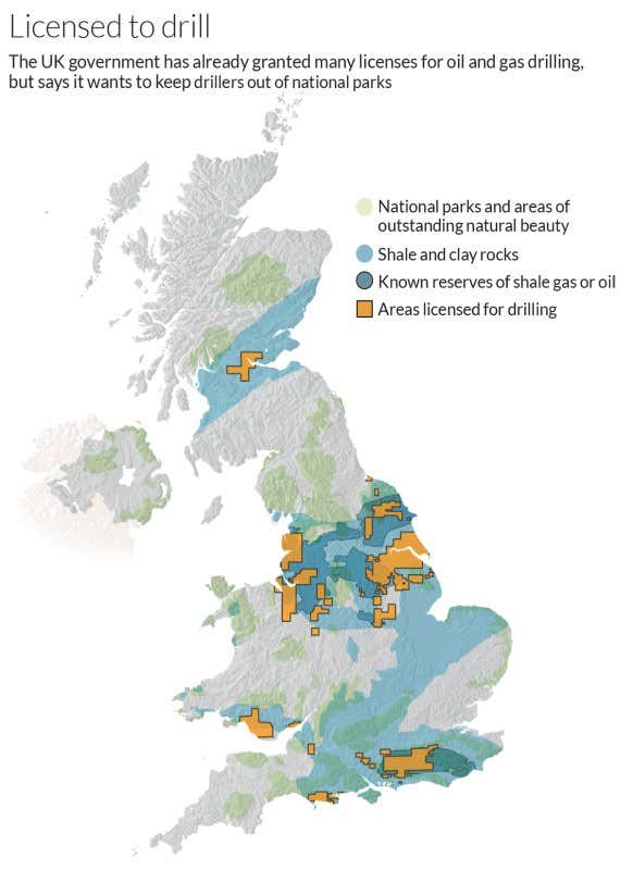 UK's national parks may not be safe from fracking