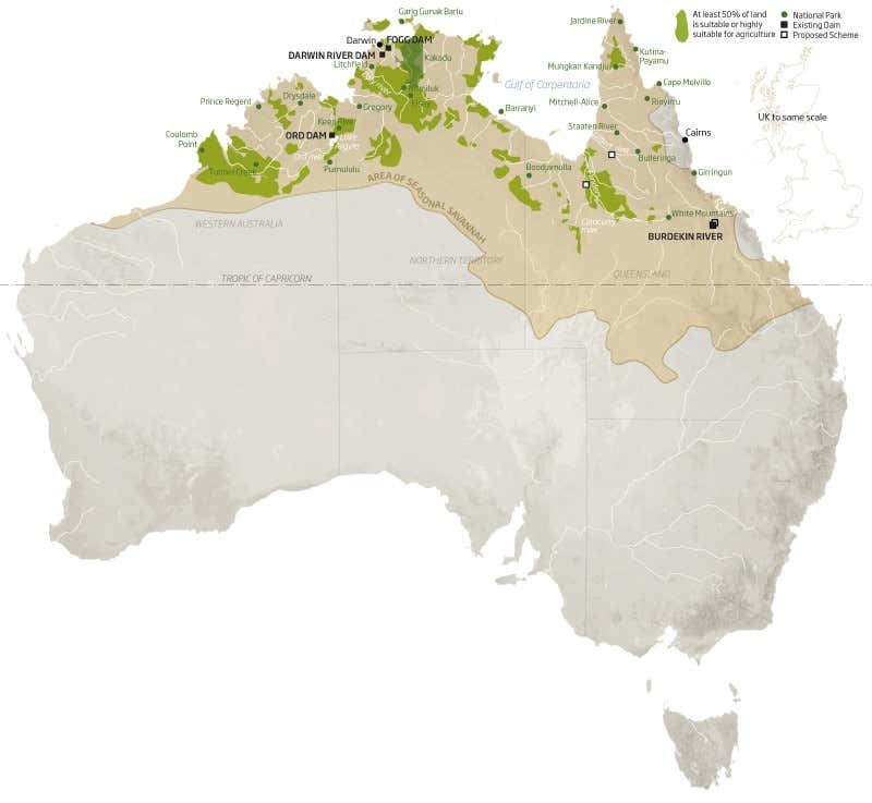 Australia's epic scheme to farm its northern wilds