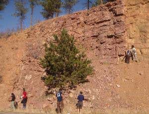 Strange rock formation was 