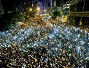 Hong Kong protesters use a mesh network to organise