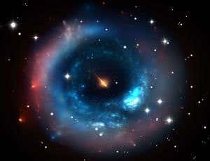 Desktop sonic black hole emits Hawking radiation