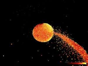 Habitable exomoons born in cosmic collisions