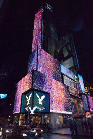 Neurons light up Times Square for Midnight Moment