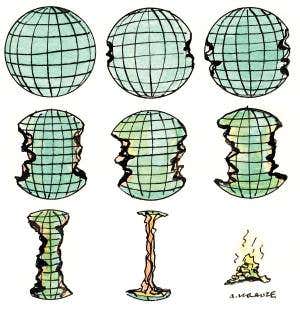 Violence ahead as tragedies of the commons spread