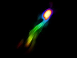 Giant galactic gas 'blow out' seen for the first time