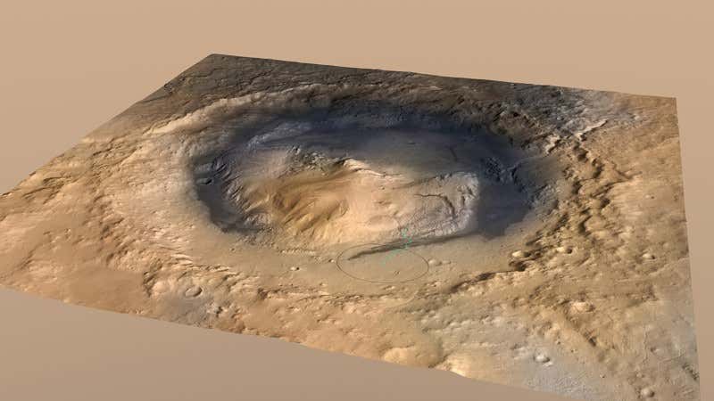 Curiosity rover finds ancient lake in Martian crater