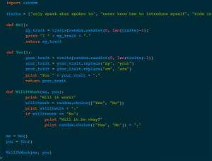 Rhyme and reason: Writing poems in computer code