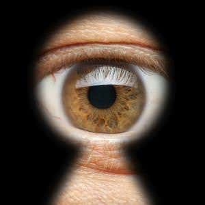 Map a room by shining a laser through the keyhole