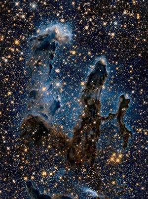 Hubble's new view of iconic 'Pillars of Creation'