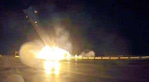 The moment the SpaceX rocket crash-landed on a boat