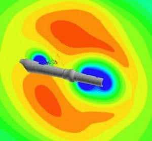 See how sound radiates around a recorder