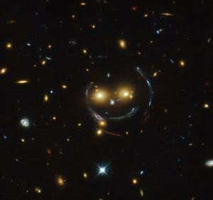 Hovering happy face smiles down on us from space