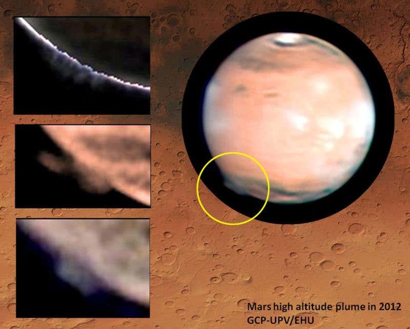Mystery cloud-like blobs over Mars baffle astronomers