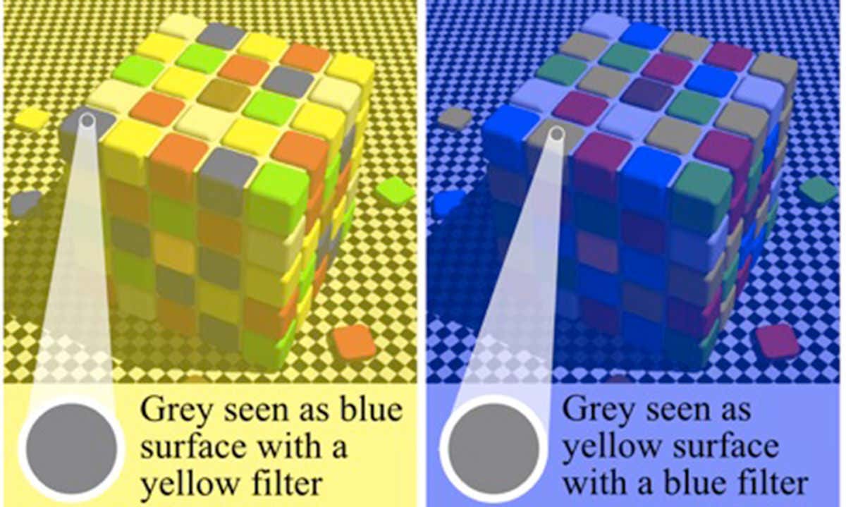 colour optical illusion