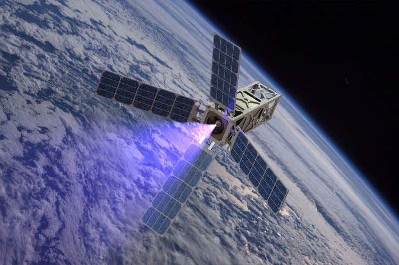 The University of Michigan's thruster system will be based on charged particles 