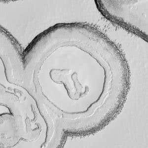 Swiss cheese is not a sign of Martian climate change