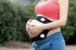 Pregnancy belt for lifelogging in the womb