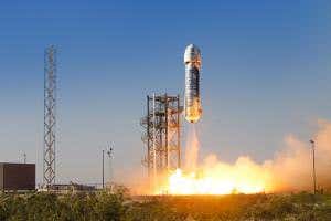 Amazon boss Jeff Bezos just launched a secret rocket to space