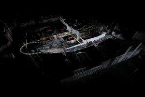 Abandoned underground railway preserved in 3D scan