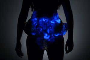 Intestine-inspired 3D printed fashion will hold glowing bacteria