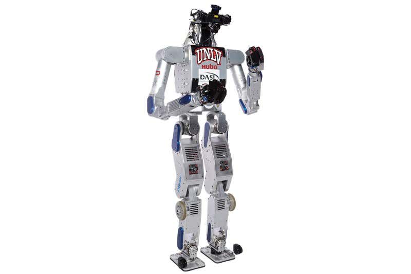 Thrills and spills as world's best robots take each other on