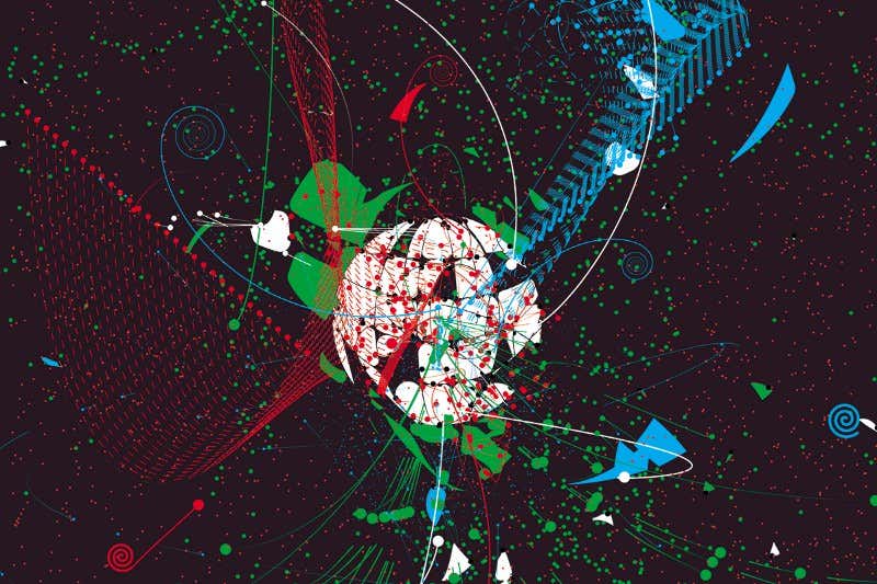 Artistic interpretation of an atomic nucleus