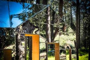 'Invisible' barn melts into the forest to reflect its setting