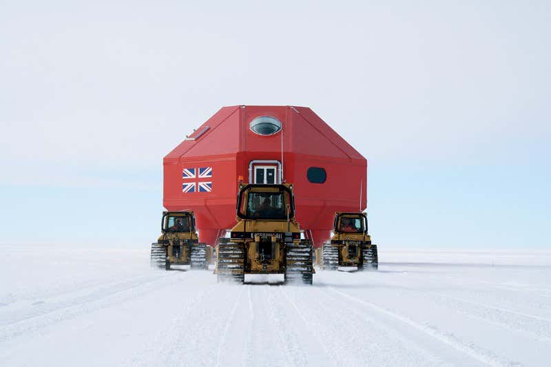 First relocatable Antarctic research station gets its skis on