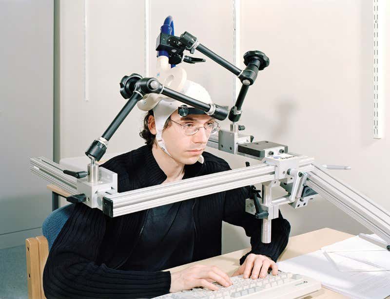 Retro-style photos of weird experiments put humans centre stage