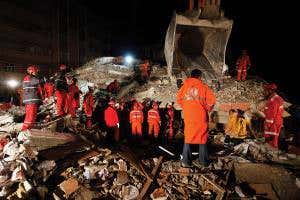 Cyborg cockroach and drone teams can locate disaster survivors