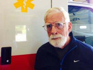 Doing CPR is hard for older people so I teach them to use a foot